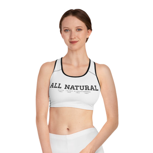 Fuel "All Natural" themed Sports Bra (AOP)